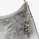 Lucky Lock small silver shoulder bag