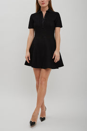 Polo collar short dress