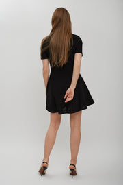 Polo collar short dress