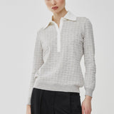 Monogram polo sweater