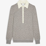Monogram polo sweater