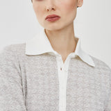 Monogram polo sweater
