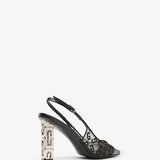 G cube mesh slingbacks