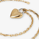 Heart lock small necklace