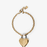 Heart lock bracelet