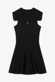 Sailer color black short dress