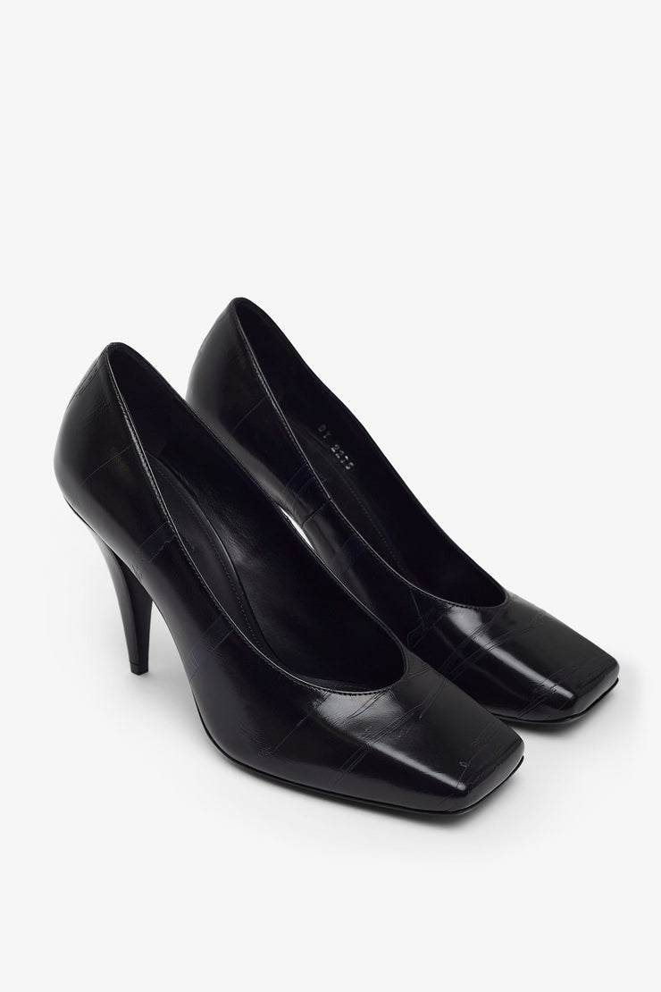 Squared 95 black pumps