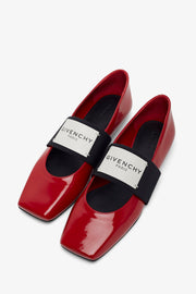 Red logo ballerinas