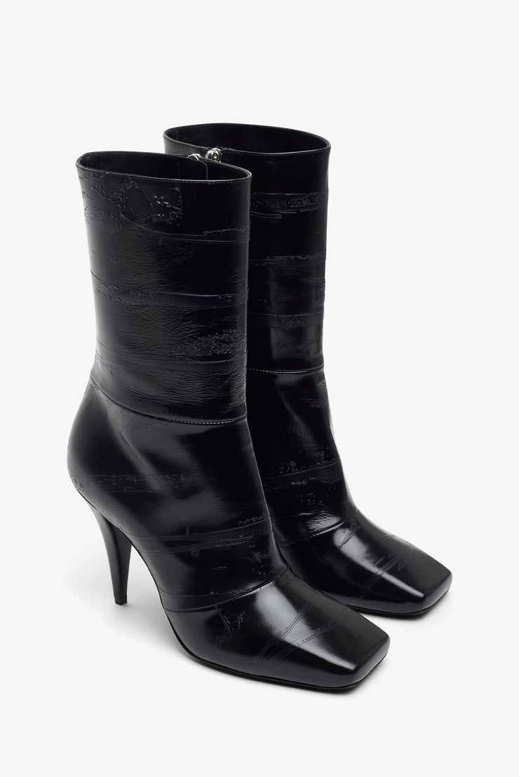 Black 95 zipped ankle boots
