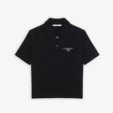 Short sleeve black polo shirt