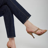 Kiss and Tell 100 brown suede mule sandals