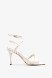 Tormenfa 90 ivory satin sandals