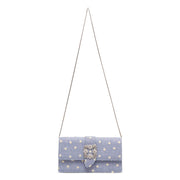 Capri daisy chambray clutch