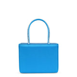 Gilda blue satin mini tote
