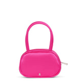 Bella pink satin mini tote