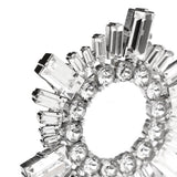 Mini begum white crystal earrings