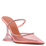 Gilda pink pvc mules