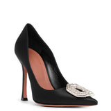 Camelia 105 black satin pumps