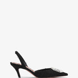 Camelia sling 60 black tweed pumps