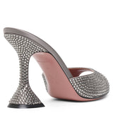 Caroline 95 slipper dark grey crystal mules