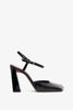 Charlotte 95 black patent pumps