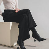 Giorgia 95 black leather boots