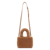 Amini Giuly brown shearling bag