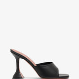 Lupita 95 black leather mules
