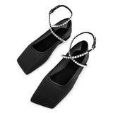 Ane mesh black flats