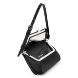 Ami mini black satin bag