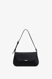 Ami mini black satin bag
