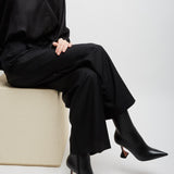 Giorgia 95 black leather boots