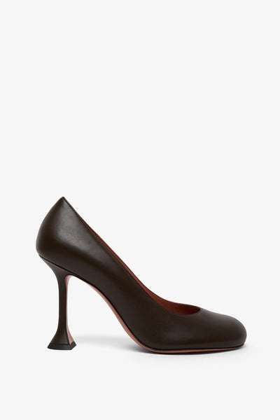 Iris 95 brown leather pumps