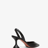 Holli sling 70 black leather pumps