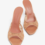 Alexa 95 beige lace mules