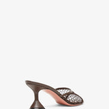 Lupita 70 brown net mules