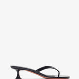 Juliette 45 black patent thong mules