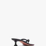 Juliette 45 black patent thong mules