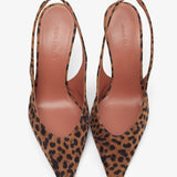 Anok 105 leopard suede slingbacks