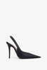 Anok Sling 105 black satin pumps