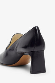 Club 60 black leather loafers