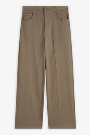 Back zips khaki jeans