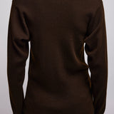 Batwing khaki crewneck
