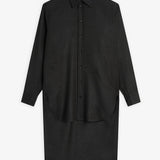 Elongated grey shirt