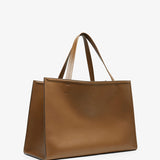 Slouch large khaki tote bag