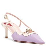 Viv Canard 55 violet slingbacks