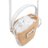 Viv Skate mini raffia bucket bag