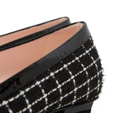 Belle Vivier 25 black vichy pumps