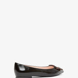 Gommettine black patent ballerinas