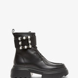 Wallaviv black leather boots